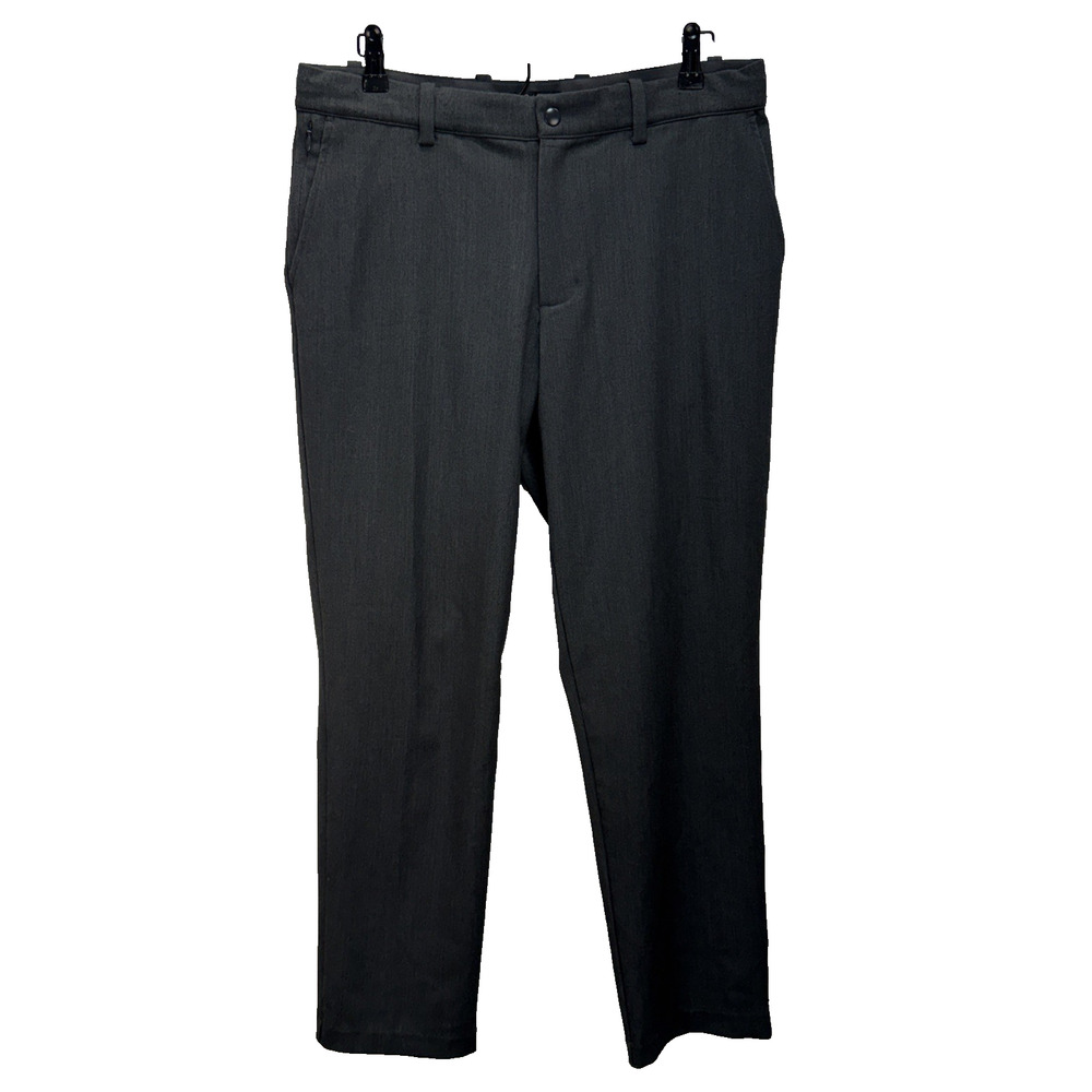 Quince Mens Ultra Stretch 24/7 Smart Chino Size 32x28 Dark Charcoal Gray